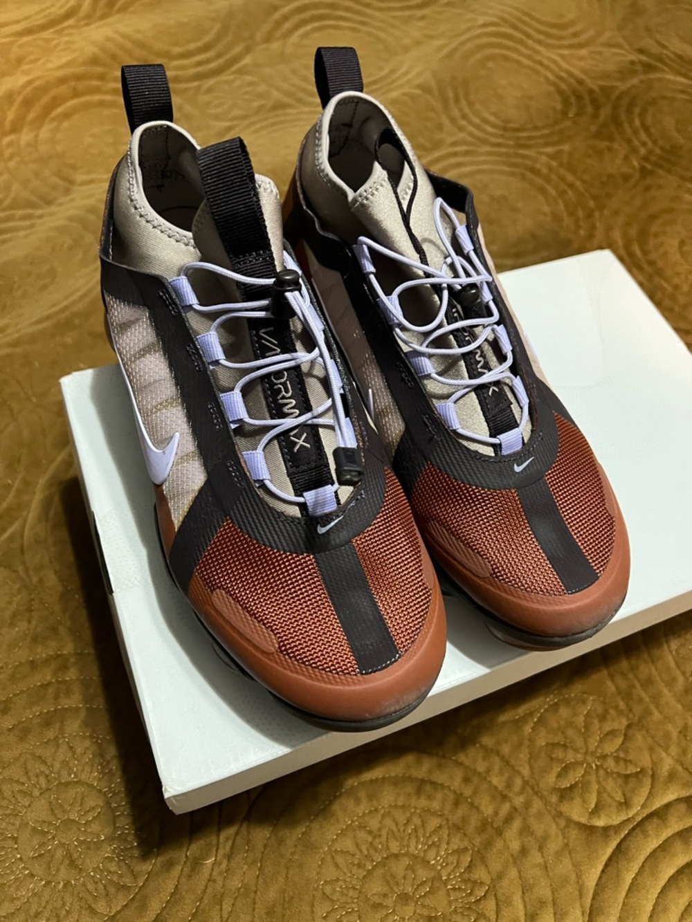 Women’s VaporMax Utility Slip-On Sneakers - Brown/Lilac - Picture 2 of 5